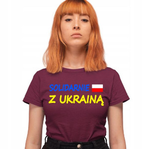 Tshirt Polska Solidarna Z Ukrainą Solidarność