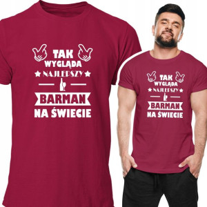 Tshirt Prezent Dla Barmana Drink Impreza Bar Man