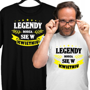 Tshirt Prezent Na Urodziny Legenda Tata Mama Wujek