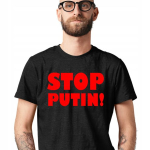 Tshirt Stop Putin Wojna Ukraina Stop Rosja Pokój