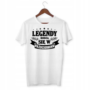 Tshirt Urodzinowa Na Urodziny Legendy Październik