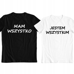 Zestaw Koszulki Prezent Walentynki Miłość Dla Pary