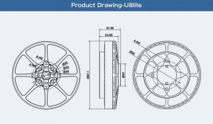 Silnik bezszczotkowy T-MOTOR U8 Lite 190kV