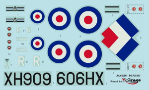 Model do Sklejania Odrzutowiec GLOSTER JAVELIN