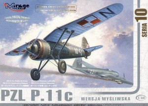 Model do Sklejania Samolot PZL P.11c