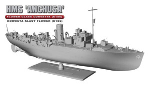 Model do Sklejania Statek HMS "Anchusa"