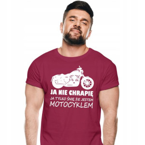 Koszulka Motor Motocykl Ja Nie Chrapię Walentynki