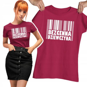 Koszulka Na Dzień Kobiet Walentynki Bezcenna