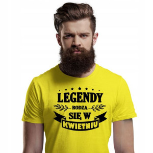 Koszulka Na Urodziny W Kwietniu Unisex Rozmiar L