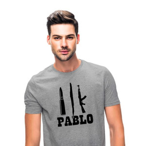 Koszulka Pablo Escobar Narcos Mafia Ak47 Boss3