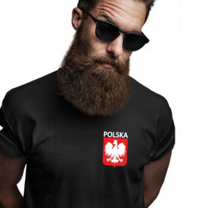 Koszulka Patriotyczna Prezent Flaga Polski Godło
