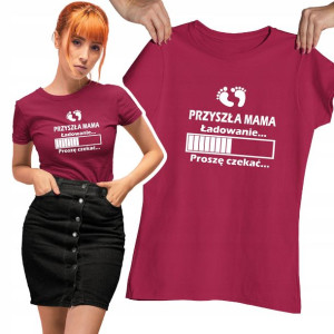 Koszulka Prezent Dla Przyszłej Mamy Będę Mamą Mama