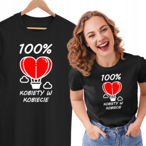 Koszulka Prezent Dzień Kobiet 100 Procent Kobiety