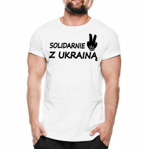 Koszulka Solidarnie Z Ukrainą Wolna Ukraina Wojna