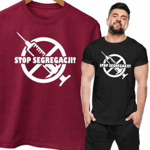 Koszulka Stop Segregacji Szczepienie Lockdown Pis