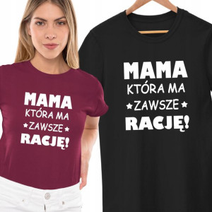 Koszulka Tshirt Dla Mamy Na Prezent Dzień Matki