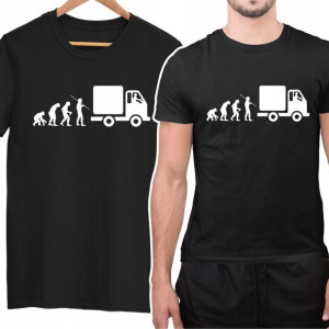 Koszulka Tshirt Ewolucja Busa Dla Kierowcy Kuriera