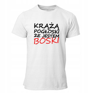 Koszulka Tshirt Prezent Dla Chłopaka Jestem Boski