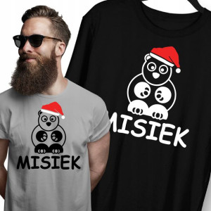 Koszulka Tshirt Prezent Na Święta Misiek Mikołaj