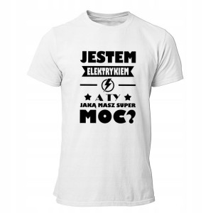 Koszulka Tshirt Prezent Na Urodziny Super Elektryk