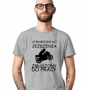 Koszulka Tshirt Stworzony Do Jeżdzenia Motocykl