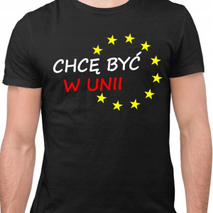 Koszulka Tshirt Unia Europejska Polska Flaga