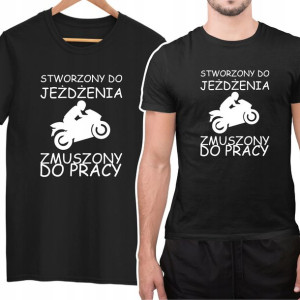 Koszulka Tshirt Z Nadrukiem Motocykl Zabawna