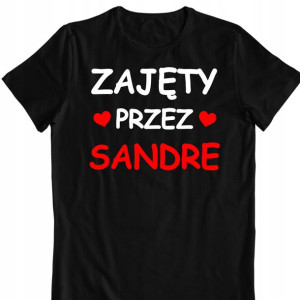 Koszulka Tshirt Zajęty Przez Walentynki Z Imieniem