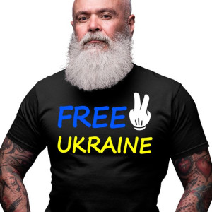 Koszulka Ukraina Solidarność Free Ukraine Pokój