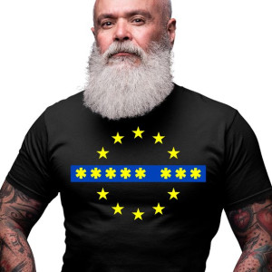 Koszulka Unia Europejska Ruch 8 Gwiazd Je*ać Pis