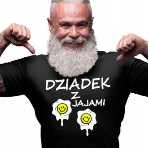 Koszulka Upominek Dziadek Z Jajami Dzień Dziadka