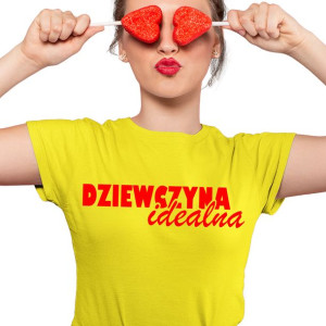 Koszulka Upominek Na Walentynki Idealna Dziewczyna