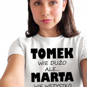 Koszulka Upominek Na Walentynki Własne Imiona
