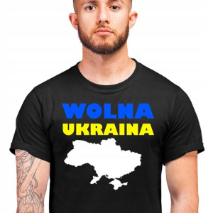 Koszulka Wolna Ukraina Wojna Z Rosją Rosja Ukraine