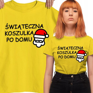 Koszulka Z Nadrukiem Świąteczna Koszulka Po Domu