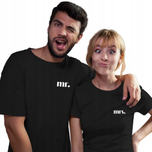 Koszulka Zestaw Walentynki Rocznicę Prezent Mr Mrs
