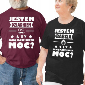 Koszulki Zestaw Superbohaterowie Babcia Dziadek