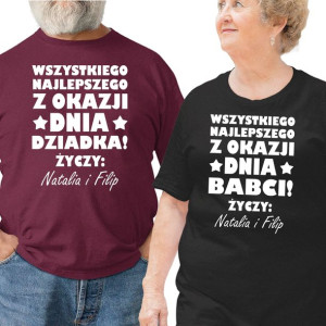 Koszulki Zestaw Upominek Na Dzień Dziadka Babci