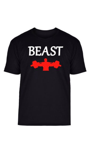T-shirt Męski Beauty And Beast Siłownia Gym S-xxl