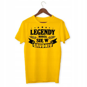 Tshirt Damski Urodzinowy Grudzień Prezent Legendy