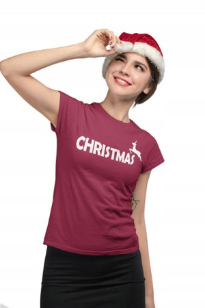 Tshirt Damski Z Reniferem Christmas Parodia Puma