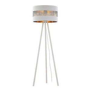 Tago lampa stojąca 1 punktowa biało złota 5055 - TK Lighting