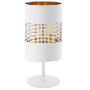Bogart lampka stojąca 1 punktowa biało złota 5059 - TK Lighting