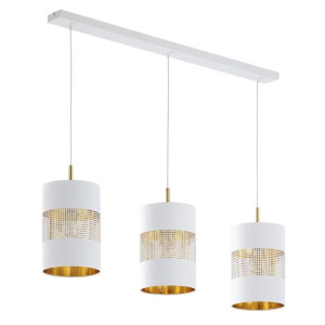 Bogart lampa wisząca 3 punktowa biało złota 3209 - TK Lighting