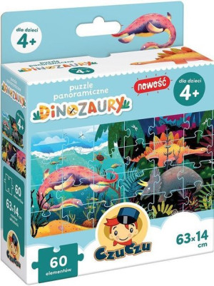 CzuCzu Puzzle Panoramiczne Dinozaury 4+