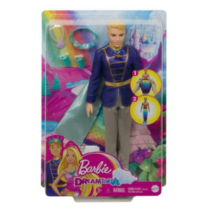 Barbie Dreamtopia Lalka 2w1 Syrenia Przemiana Ken