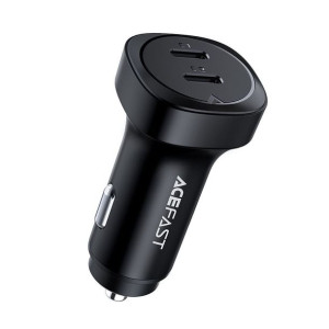 ACEFAST ładowarka samochodowa 2 x USB-Type C QC3.0 PD72W B2 metal czarna
