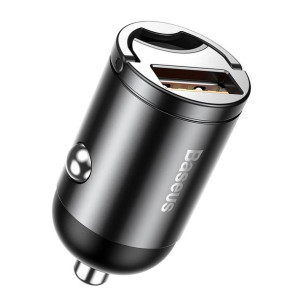 BASEUS ładowarka samochodowa USB TINY STAR QC 30W szara VCHX-A0G
