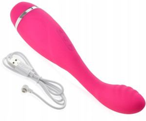 Dwustronny Wibrator G-spot Ssąco-wibrujący Masażer