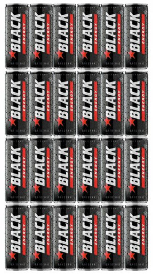 BLACK Energy Drink Napój Gazowany 24 x 250ml